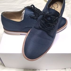 Men's 8.5 Navy Nylon CK Loafers